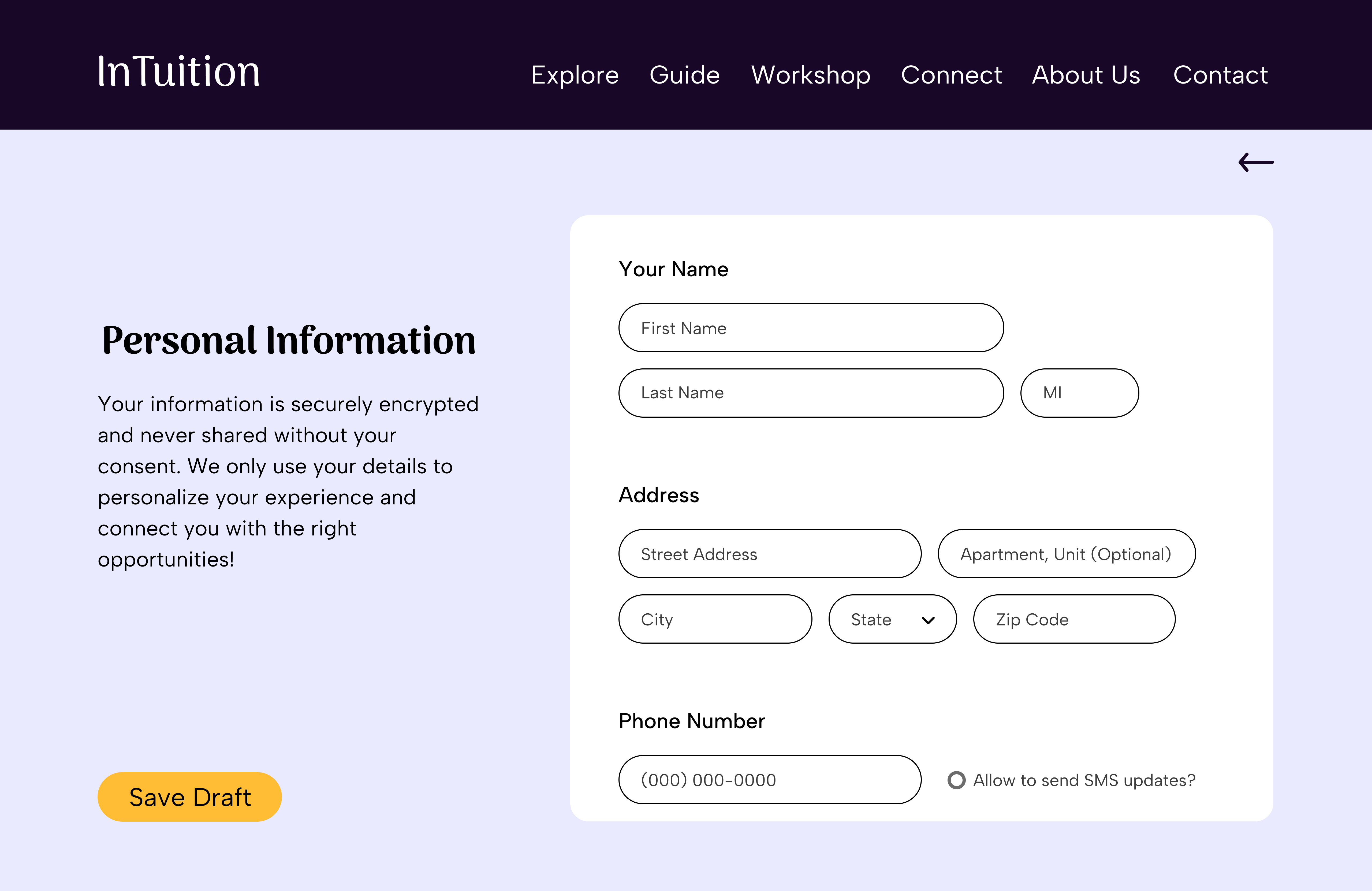 InTuition streamlined scholarship application flow