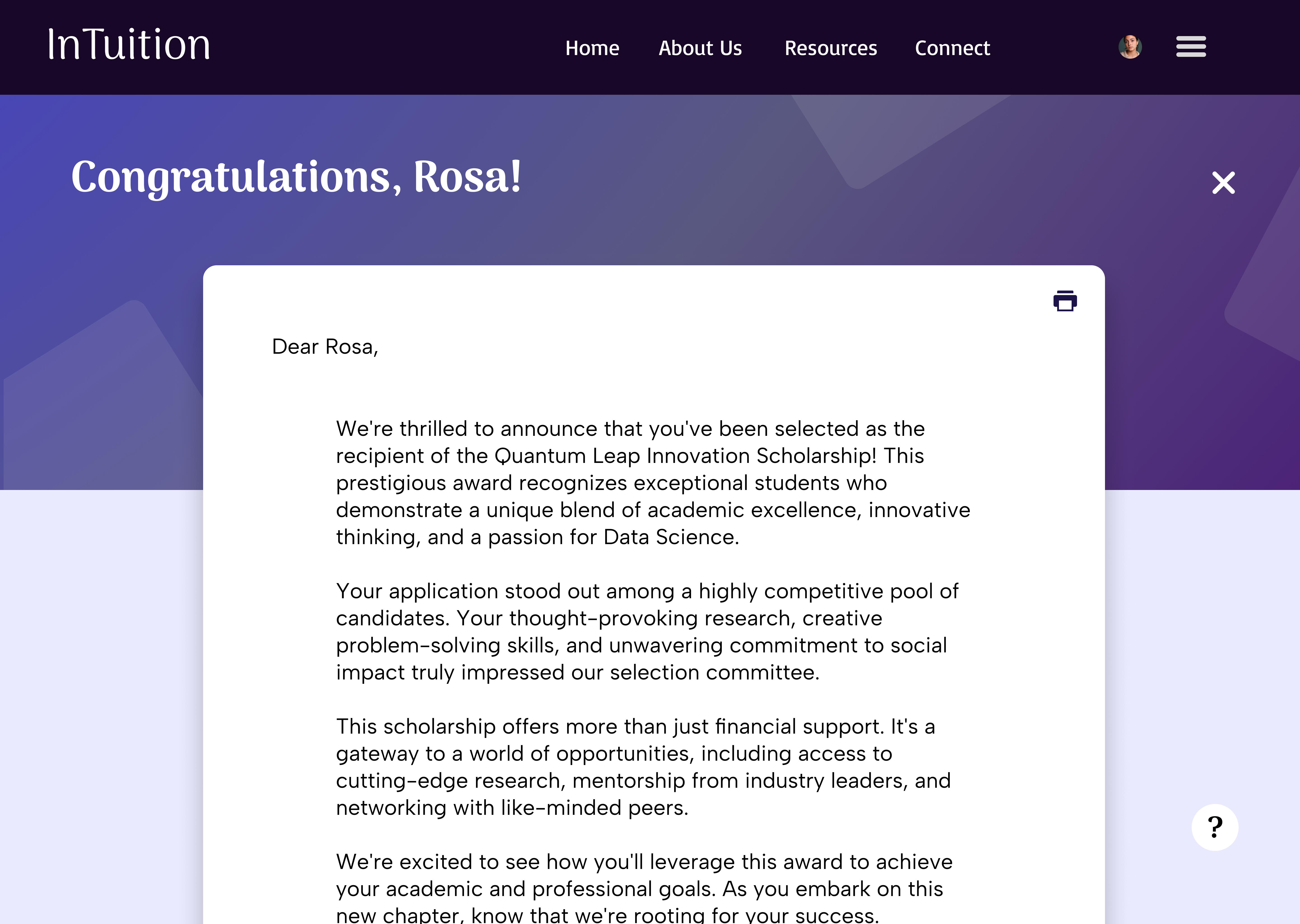 Prototype, Receiving scholarship