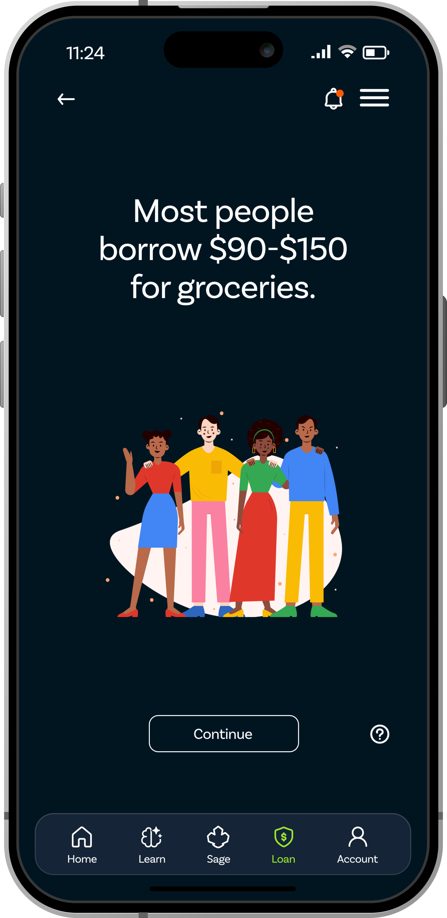 Microloan screen 2