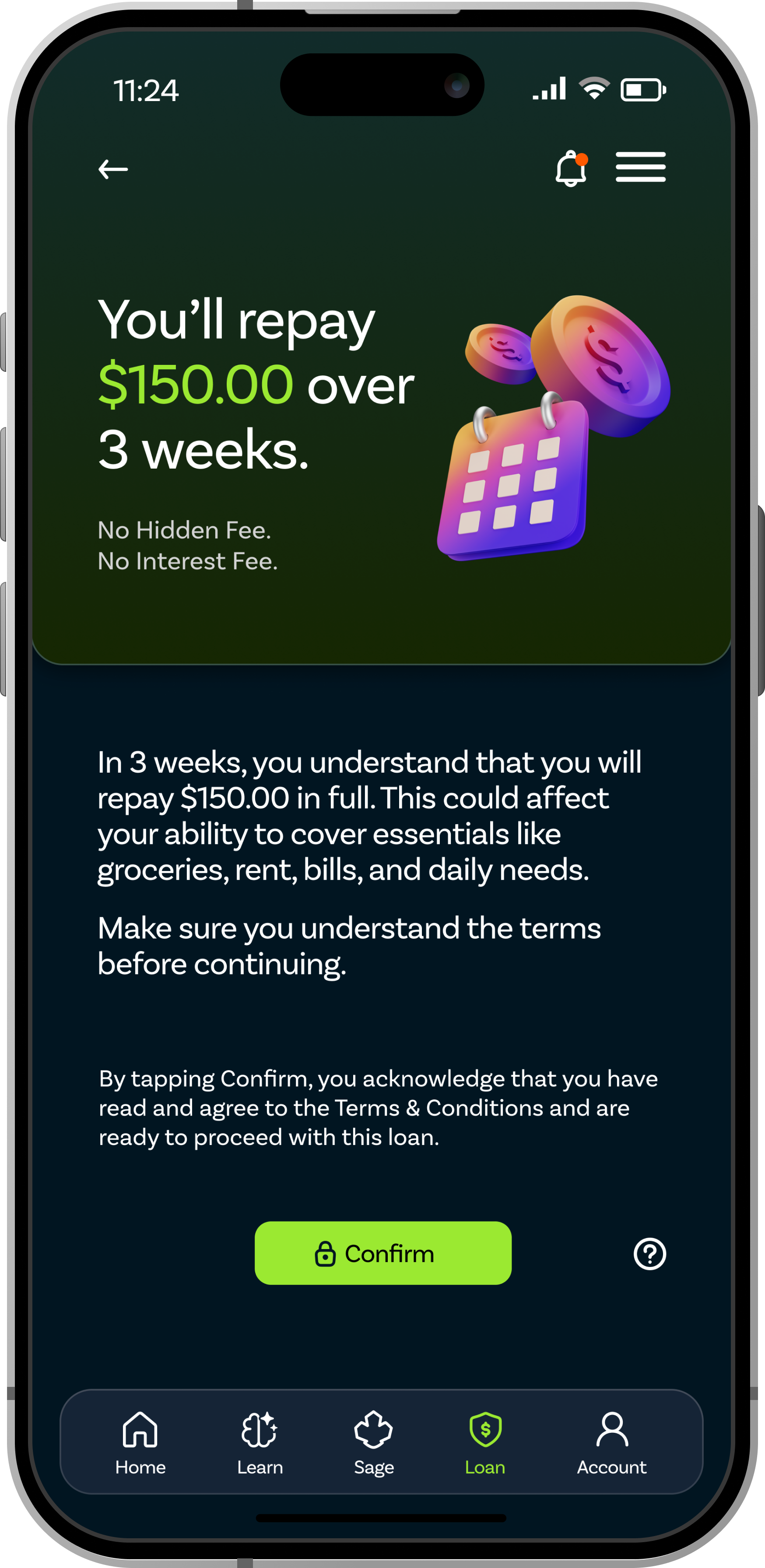 Microloan screen 6